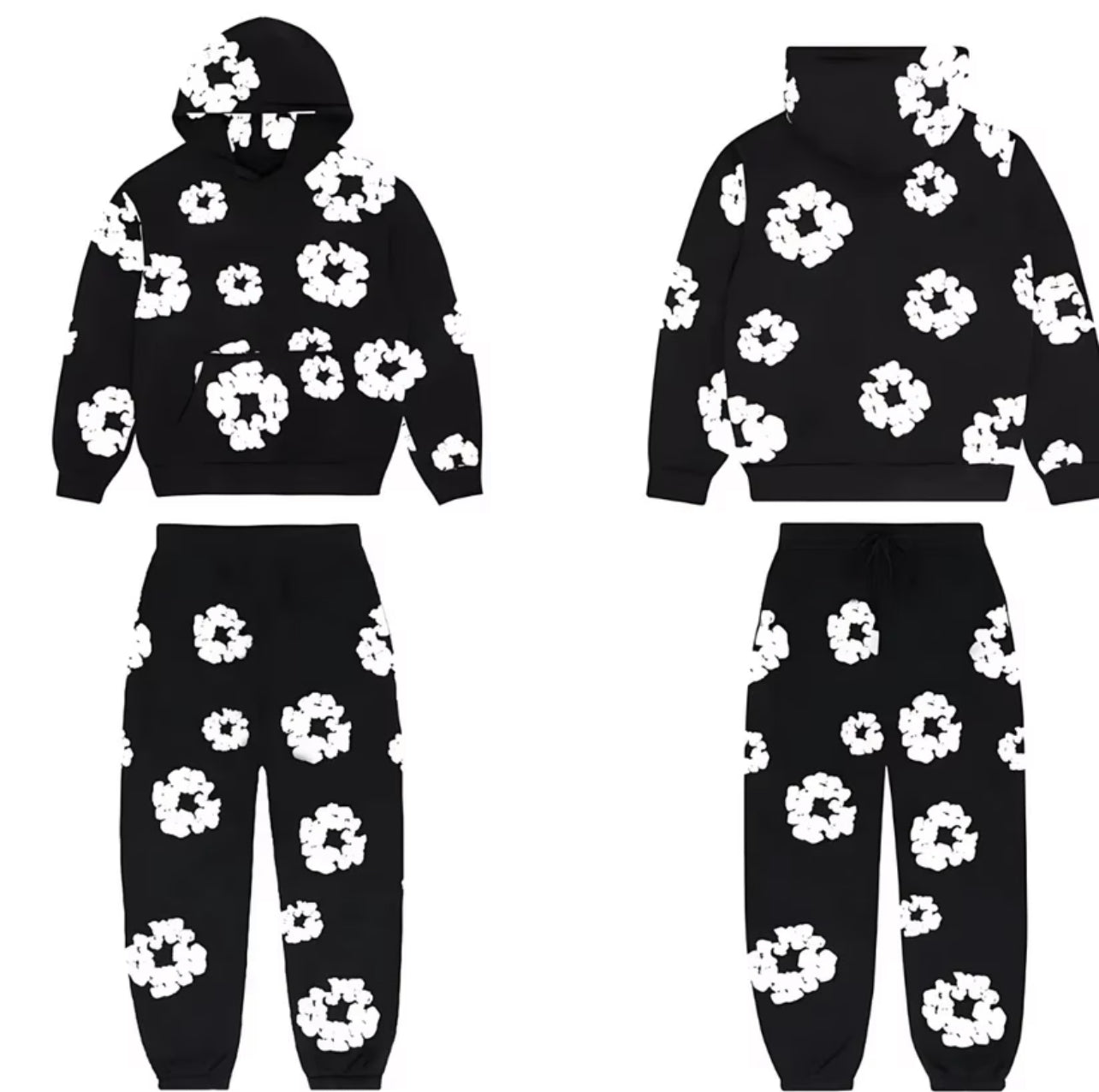 Conjunto Denim Tears negro